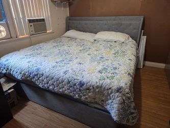 KING BED WITH MATTRESS