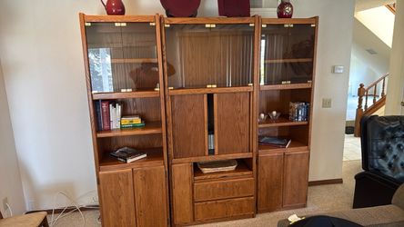wall unit - entertainment center - three sections