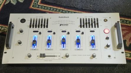 Radio Shack DJ7 Band Equalizer 3 Channel Stereop Sound Mixer