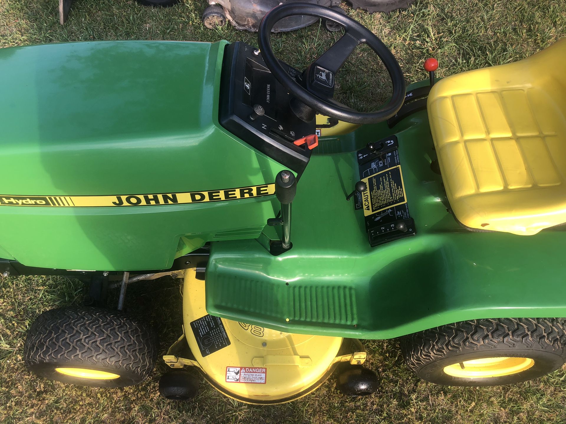 John Deere hydro 175 lawn mower in perfect condition