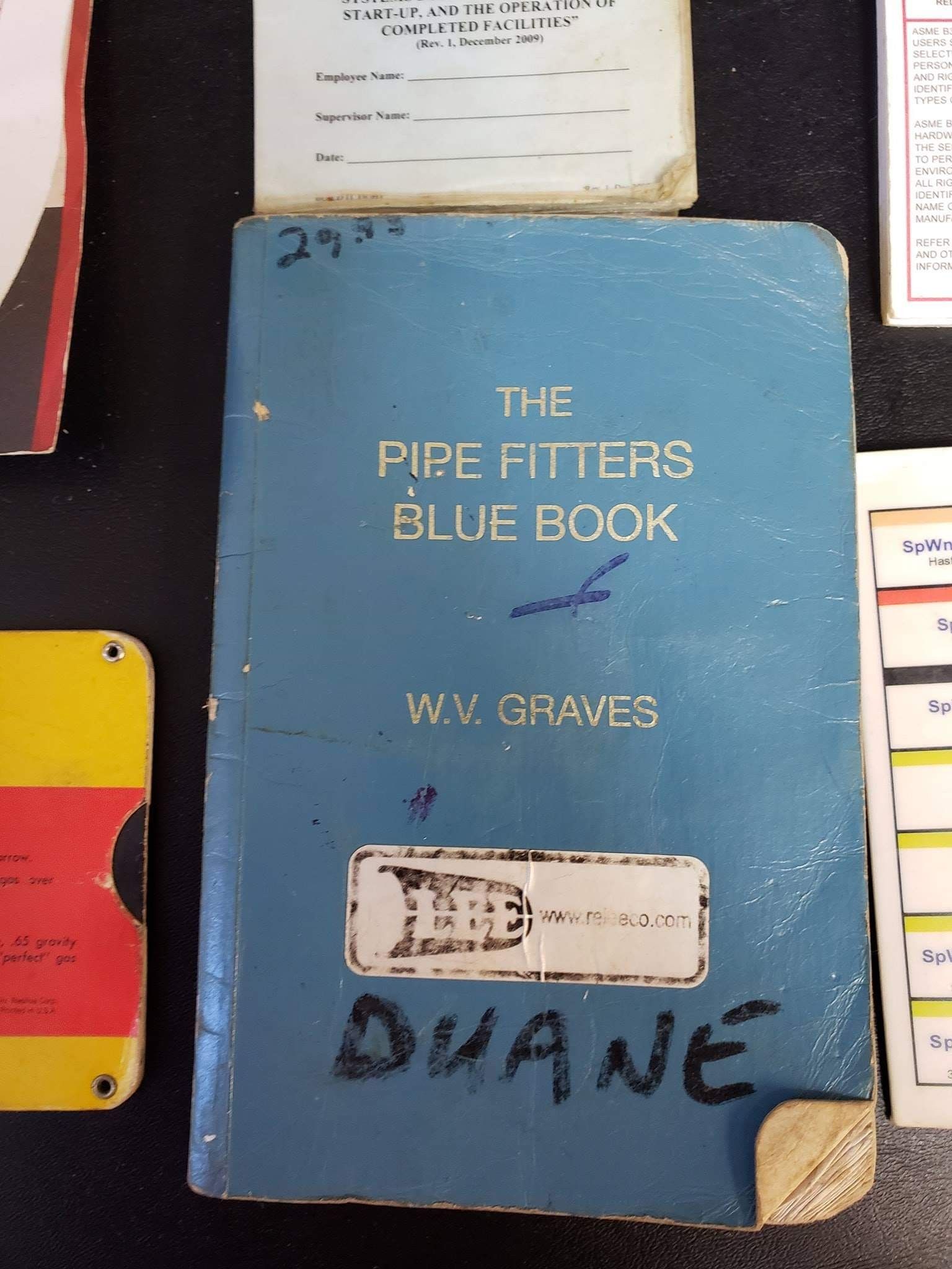 Pipe fitters blue book