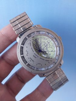 Planisphere star map watch