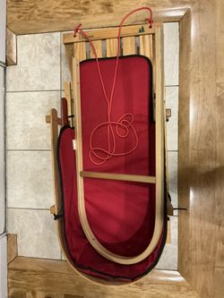 Kids' Pull Sled and Cushion Set large size 