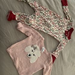 0-3, 3-6 Month Baby Girl Clothes Bundle