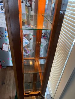 Beautiful lighted, curio display case