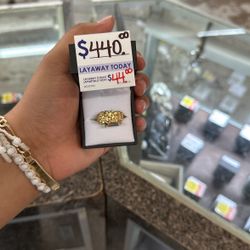 Nugget Ring Size 9 10k 5.5 Grams 