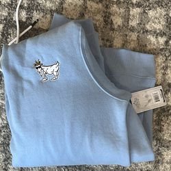 Men’s Large blue goat usa sweatshirt brand new