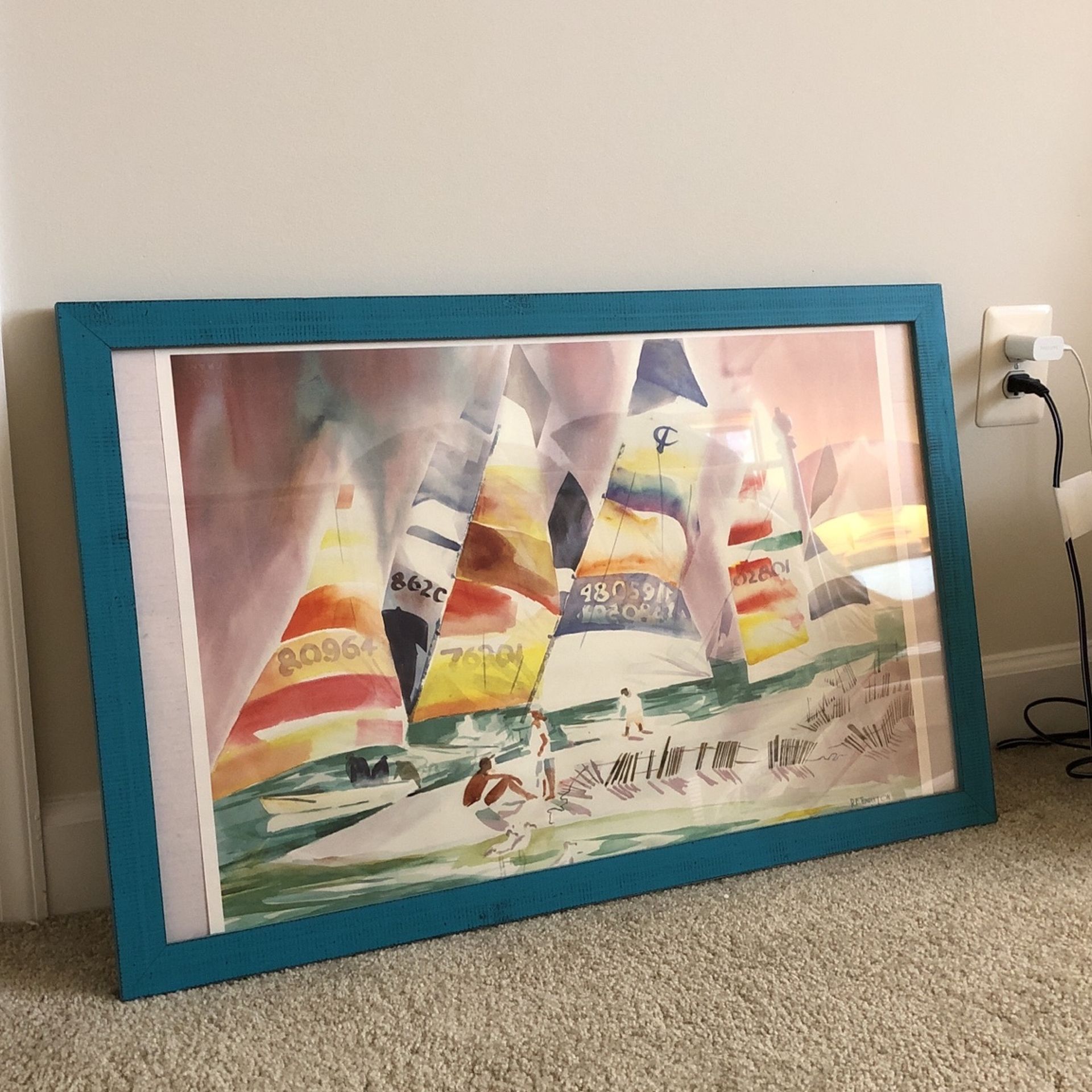 Framed Sailboat Poster