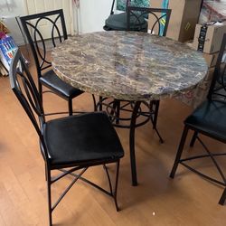 Tall Table With 4 Chairs 