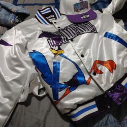 Sacramento Road, Runner Jacket Size Large W/ Hat 