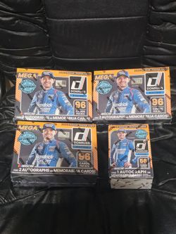 2026 Panini Donruss NASCAR Racing 3x Mega Box! 1x Blaster Box! 4 Box Lot! NEW FACTORY SEALED!