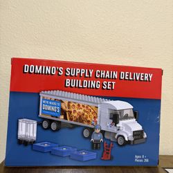 Domino's Pizza Supply Chain Delivery Building Truck Set 266 Pieces