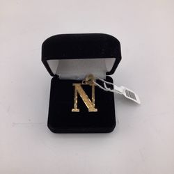 10k “N” Pendant 