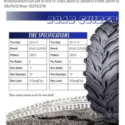 Barely Used Polaris Ranger Tires & Wheels – 26” – Ready to Bolt On