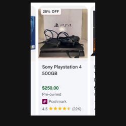 LOW PRICE MOVING- $420 RETAIL SONY PLAYSTATION 4 500gb 