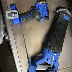 Kobalt Sawzall & Impact Drill (Tool Only)