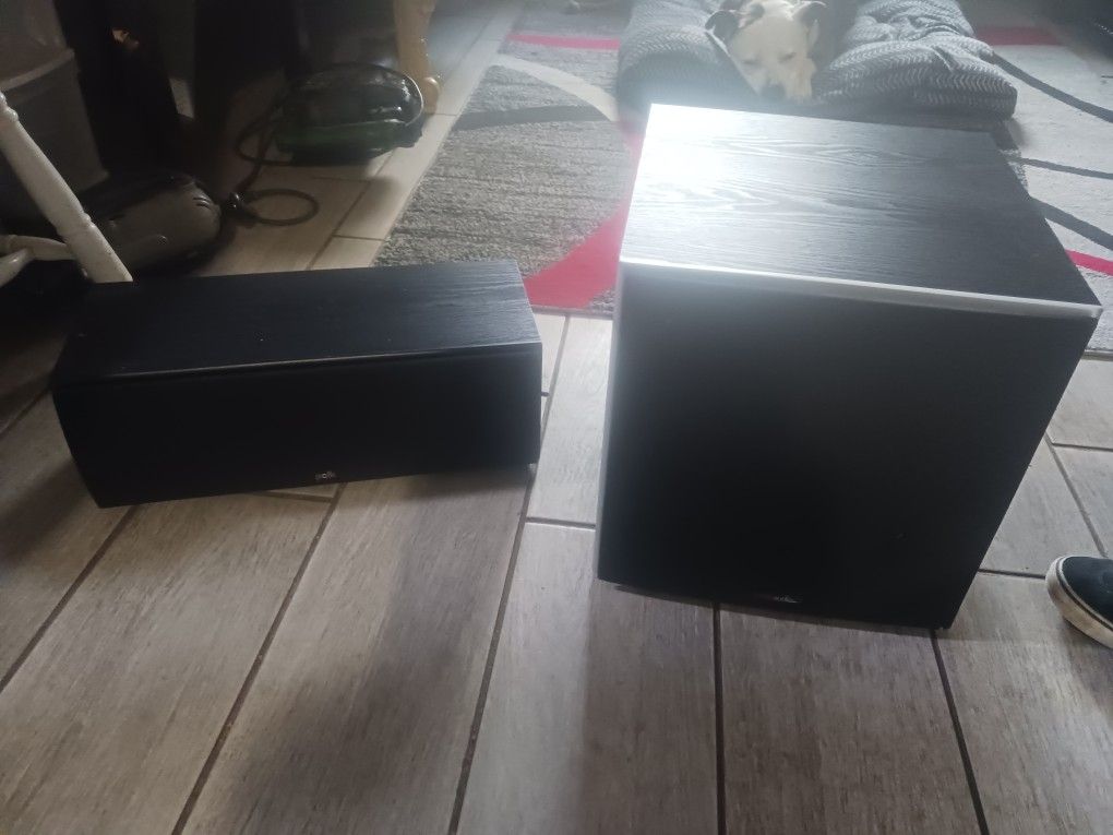 Polk Audio Powered Subwoofer And Midrange