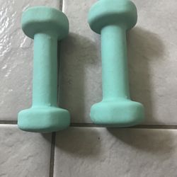2lb Neoprene Rubber Coated pair Dumbells