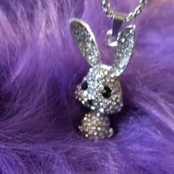 BUNNY in BLING Pendant/Necklace