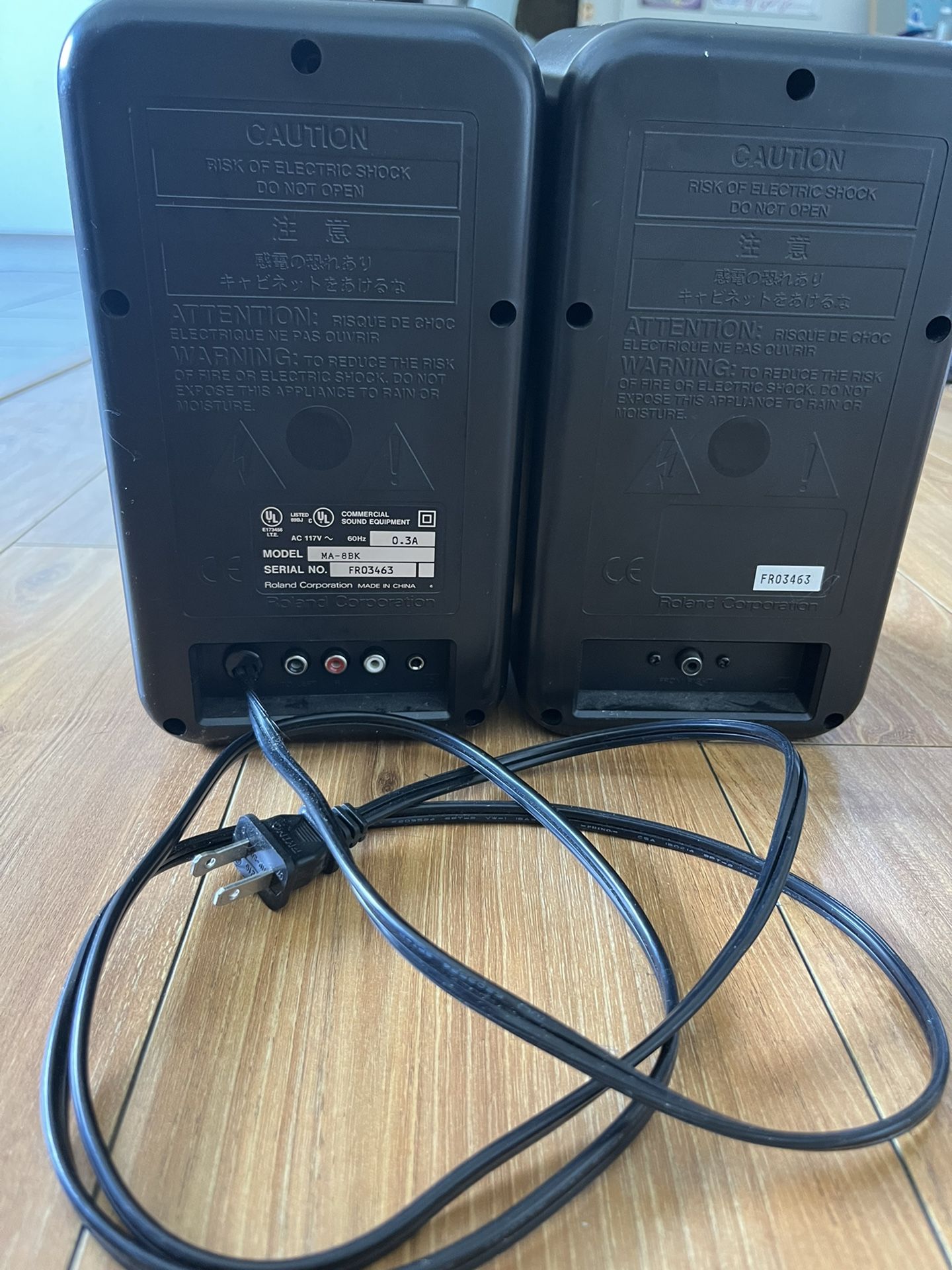 Roland MA 8 Stereo Micro Monitor Speakers Active Powered Studio Pair