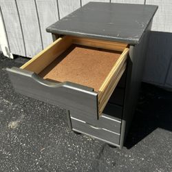 Drawer 25.75 in. H Wood Cabinet with Wheels
