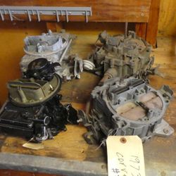 Four Vintage 4 Barrel Carburetors