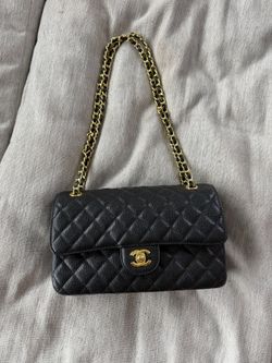 Black Chanel Double Flap Medium Purse