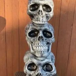 3 Foot Tall Skull Statue