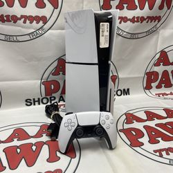 Sony Playstation 5 Slim Disc Gaming Console W/ Controller & Cables 11053827