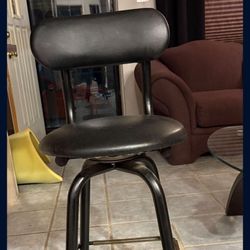 Four Black Counter/ Bar Chairs