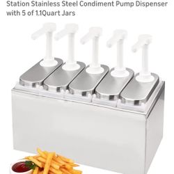 NEW CONDIMENT DISPENSER WITH 5 PUMPS