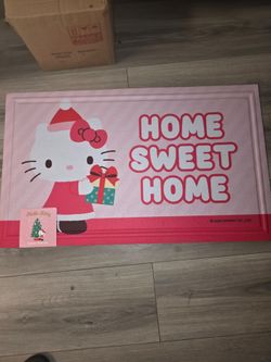 Hello Kitty Christmas Rubber Door Mat
