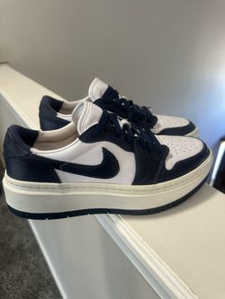 Nike Air Jordan 1 Elevate Low Women Size 11 White Midnight Navy DH7004 141