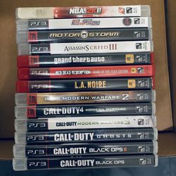 Sony Playstation 3 Ps3 CIB Games Lot Of 13 Fully Functional Adult Owned In Very Good Condition