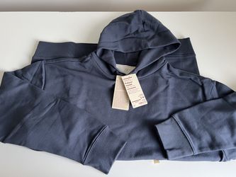 Muji Organic Cotton French Terry Pullover Hoodie Size Small-Medium Unisex