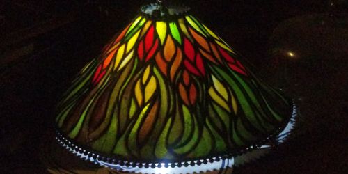 Restored 'Tiffany' Pendant Hanging Lamp
