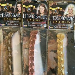 New, Headband Hair Braids.. Available In Brown, Auburn and Blonde $8 Each 