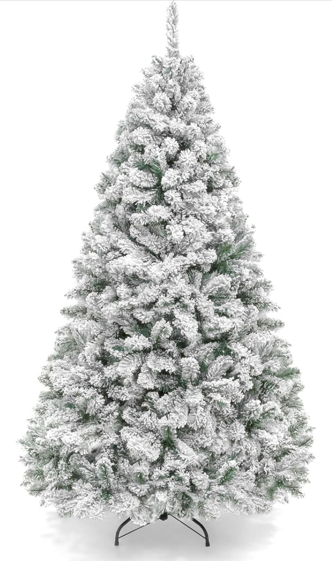 7.5ft Flocked Christmas Tree – Used, Great Condition