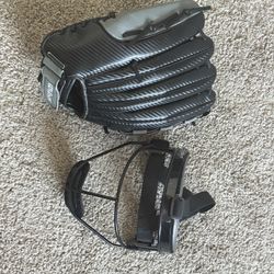 New Softball Glove And Used Face Shield 