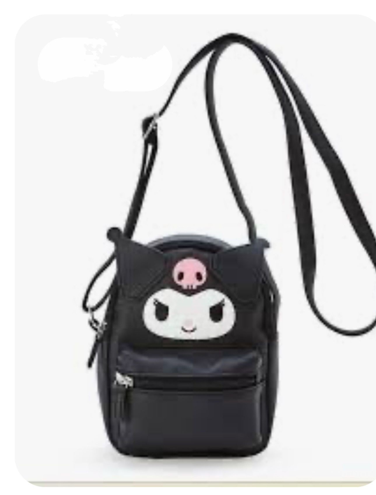 Sanrio Character Kuromi Face Design Shoulder Bag New Japan
