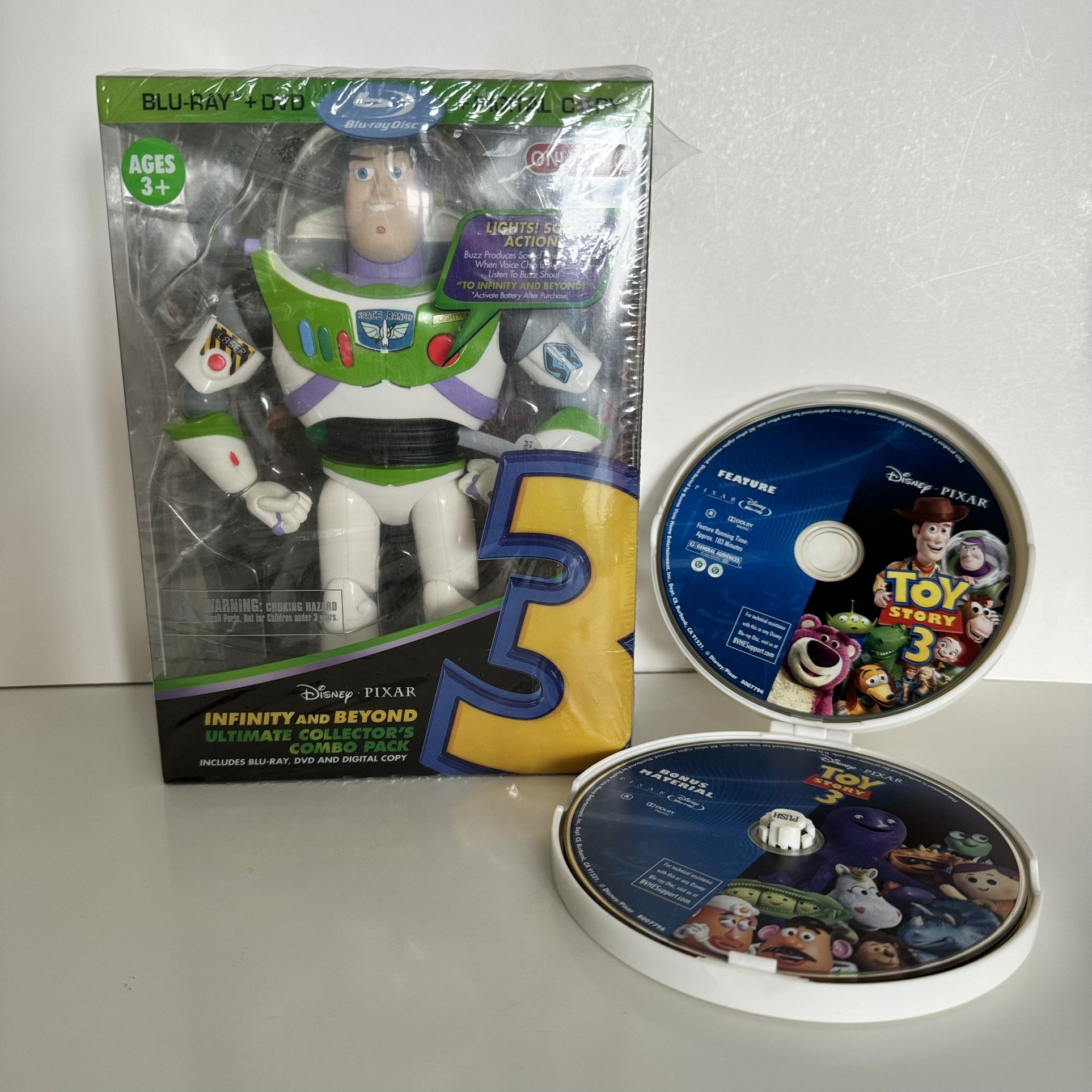 Toy Story 3 (Blu-ray+DVD+Digital Copy) Only At Target w/Buzz Lightyear