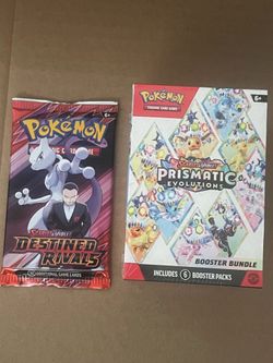 Prismatic Evolutions Booster Bundle Sealed With A Destined Rivals Pack