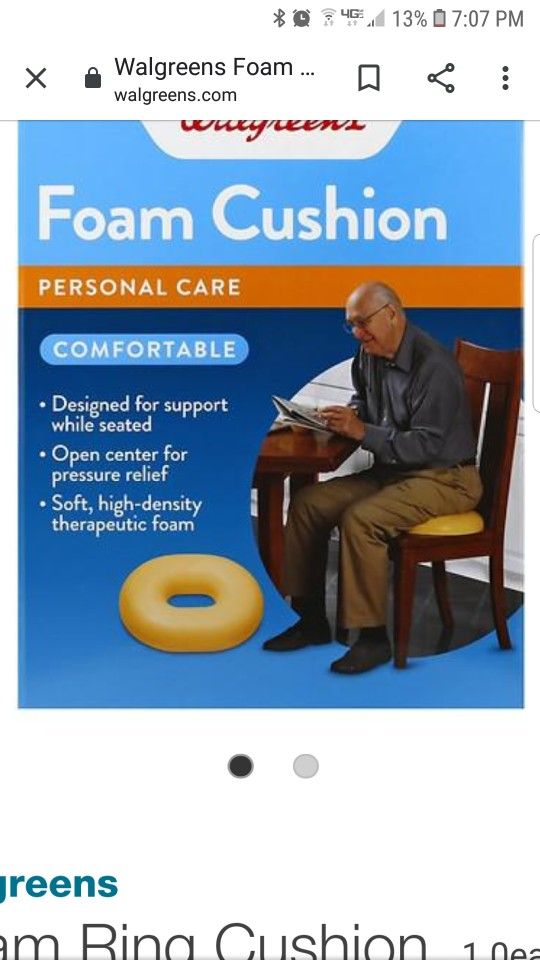 Foam donut cushion