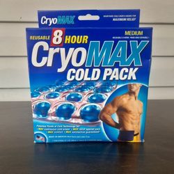 CryoMAX 8 Hour Reusable Cold Pack, Medium 12" x 6" Cold Pack & Comfort Wrap