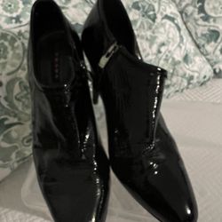 Prada Black Pattern Booties