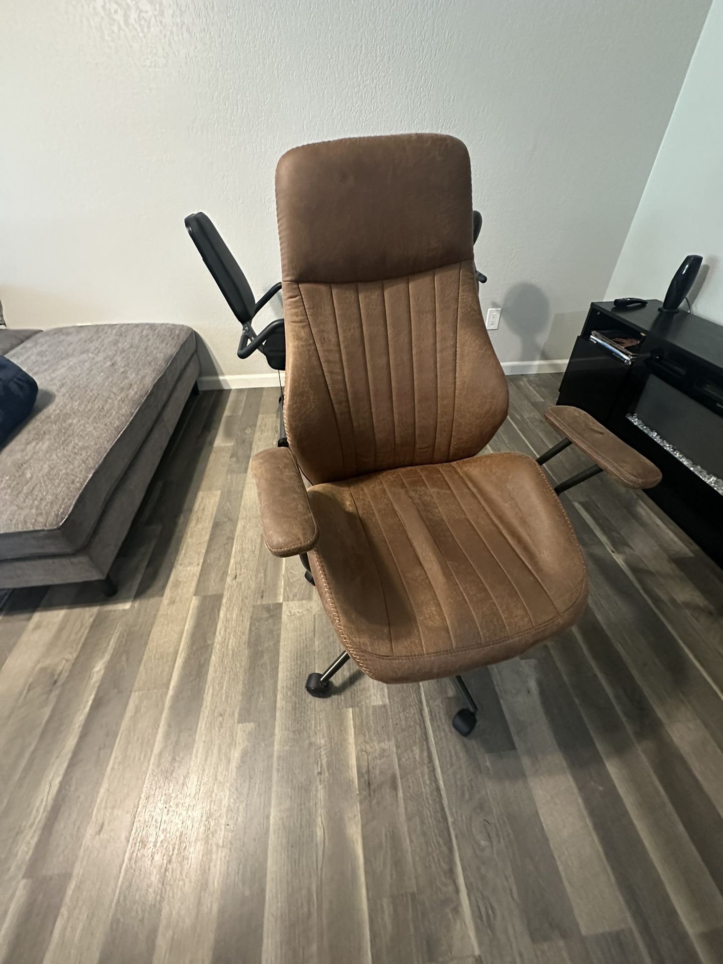 Large brown office chair