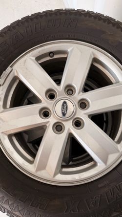 4 Stock Tires & Rims for a 2023 Ford F-150 XLT