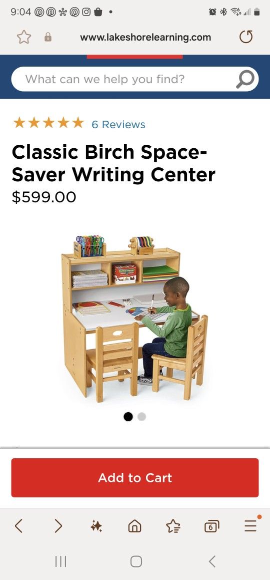 Desk / Writing Center / Art Table