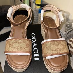 Coach Wedges Size 7.5 Women’s - Brand New