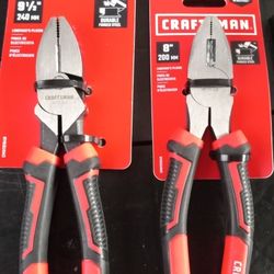 Craftsman Lineman's Pliers  8"   &   9-1/2"   NEW